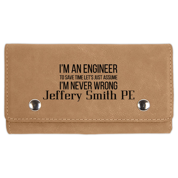 Custom Engineer Quotes Cards & Dice Set - Light Brown (Personalized)