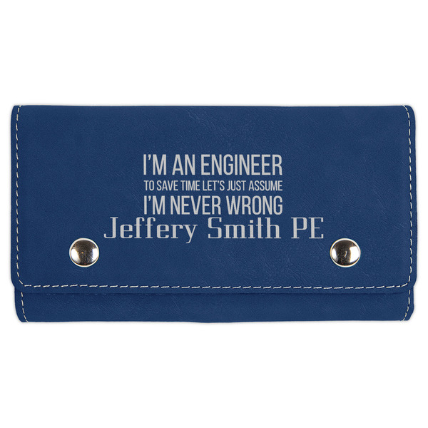 Custom Engineer Quotes Cards & Dice Set - Navy Blue (Personalized)