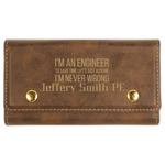 Engineer Quotes Cards & Dice Set - Rustic Brown (Personalized)