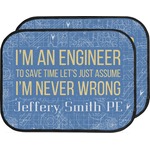 Engineer Quotes Car Floor Mats (Back Seat) (Personalized)