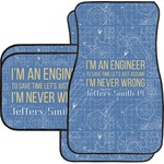 Engineer Quotes Car Floor Mats Set - 2 Front & 2 Back (Personalized)