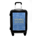 Engineer Quotes Carry On Hard Shell Suitcase (Personalized)