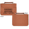 Engineer Quotes Cognac Leatherette Bible Covers - Small Single Sided Apvl