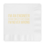 Engineer Quotes Embossed Decorative Napkins