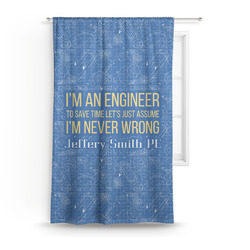 Engineer Quotes Curtain Panel - Custom Size (Personalized)