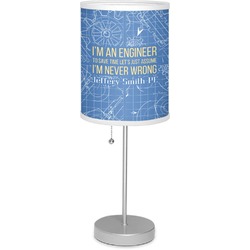 Engineer Quotes 7" Drum Lamp with Shade Polyester (Personalized)