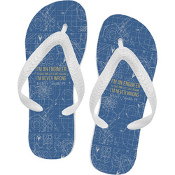 Engineer Quotes Flip Flops - Large (Personalized)