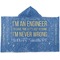 Engineer Quotes Hooded towel