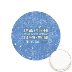 Engineer Quotes Printed Cookie Topper - 1.25" (Personalized)