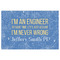 Engineer Quotes Indoor / Outdoor Rug - 4'x6' - Front Flat