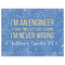 Engineer Quotes Indoor / Outdoor Rug - 6'x8' - Front Flat