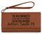 Engineer Quotes Ladies Wallet - Leather - Rawhide - Front View