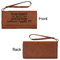 Engineer Quotes Ladies Wallets - Faux Leather - Rawhide - Front & Back View