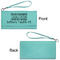 Engineer Quotes Ladies Wallets - Faux Leather - Teal - Front & Back View