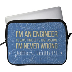 Engineer Quotes Laptop Sleeve / Case - 13" (Personalized)