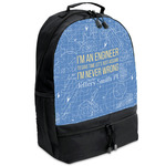 Engineer Quotes Backpacks - Black (Personalized)