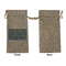 Engineer Quotes Large Burlap Gift Bags - Front Approval