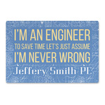 Engineer Quotes Large Rectangle Car Magnet (Personalized)