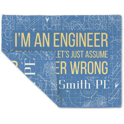 Engineer Quotes Double-Sided Linen Placemat - Single w/ Name or Text