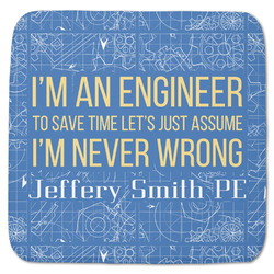 Engineer Quotes Memory Foam Bath Mat - 48"x48" (Personalized)