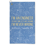 Engineer Quotes Microfiber Golf Towel (Personalized)