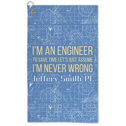Engineer Quotes Microfiber Golf Towel (Personalized)
