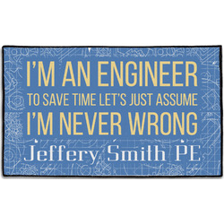 Engineer Quotes Door Mat - 60"x36" (Personalized)