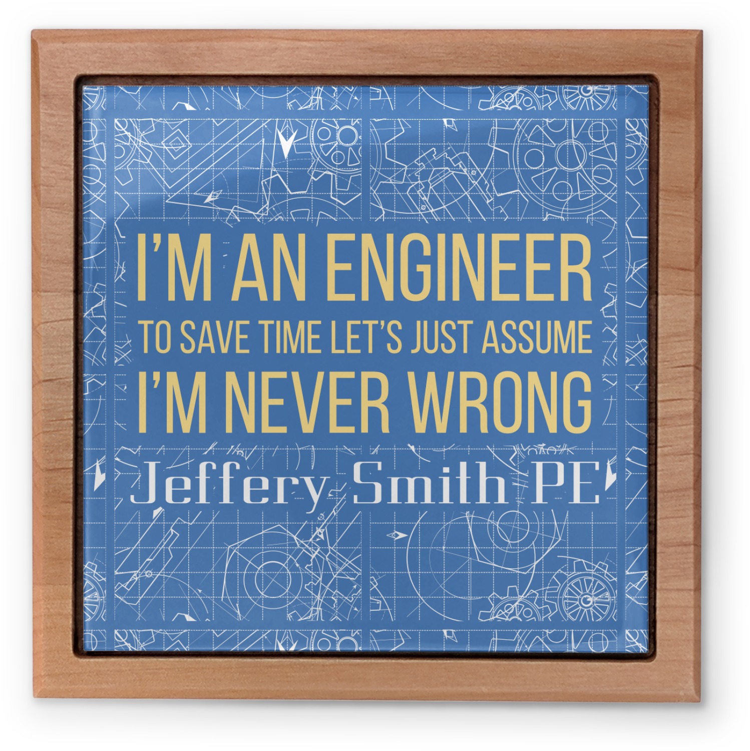 Engineer Quotes Pet Urn (Personalized) - YouCustomizeIt