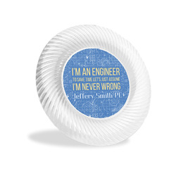 Engineer Quotes Plastic Party Appetizer & Dessert Plates - 6" (Personalized)