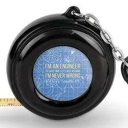 Engineer Quotes Pocket Tape Measure - 6 Ft w/ Carabiner Clip (Personalized)