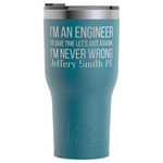 Engineer Quotes RTIC Tumbler - Dark Teal - Laser Engraved - Single-Sided (Personalized)