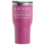 Engineer Quotes RTIC Tumbler - Magenta - Laser Engraved - Single-Sided (Personalized)