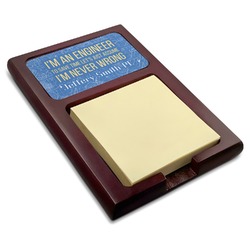 Engineer Quotes Red Mahogany Sticky Note Holder (Personalized)