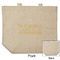 Engineer Quotes Reusable Cotton Grocery Bag - Front & Back View