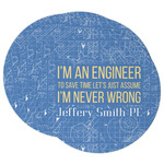 Engineer Quotes Round Paper Coasters w/ Name or Text