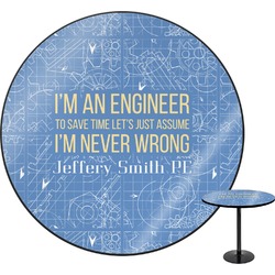 Engineer Quotes Round Table - 24" (Personalized)