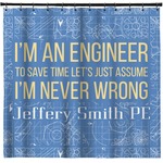 Engineer Quotes Shower Curtain - Custom Size (Personalized)