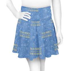 Engineer Quotes Skater Skirt - 2X Large