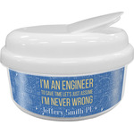 Engineer Quotes Snack Container (Personalized)