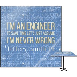 Engineer Quotes Square Table Top (Personalized)