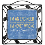 Engineer Quotes Square Trivet (Personalized)