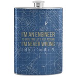 Engineer Quotes Stainless Steel Flask (Personalized)