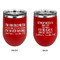 Engineer Quotes Stainless Wine Tumblers - Red - Double Sided - Approval