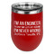 Engineer Quotes Stainless Wine Tumblers - Red - Double Sided - Front