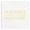 Engineer Quotes Paper Dinner Napkins