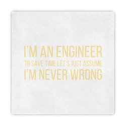Engineer Quotes Decorative Paper Napkins