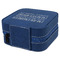 Engineer Quotes Travel Jewelry Boxes - Leather - Navy Blue - View from Rear