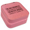 Engineer Quotes Travel Jewelry Boxes - Leather - Pink - Angled View