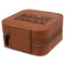 Engineer Quotes Travel Jewelry Boxes - Leatherette - Rawhide - View from Rear