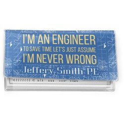 Engineer Quotes Vinyl Checkbook Cover (Personalized)